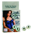 Metallic weighted orgasm balls