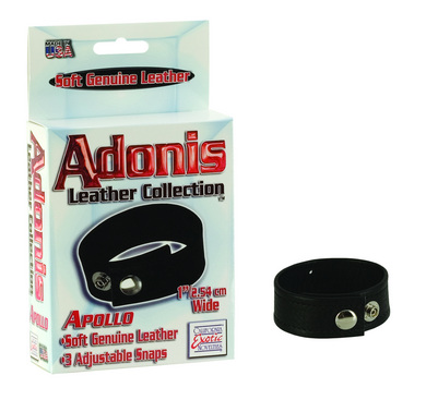 Adonis leather collection apollo 3 snap adjustable