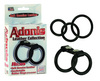 Adonis leather collection helios 3 interchageable rings