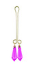 Cleopatra clit clip - crystal purple diamonds