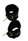 Plushy Gear Lovers Ankle Cuffs - Black Sex Toy Product