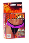 Sunset Collection Ruffled Crotchless G-String