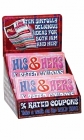 His and Hers XRated Coupons 36 piece display