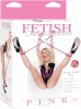 Fetish fantasy series light pink rope cuff set w/ball gag