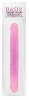 Basix 12in jelly double dong - pink