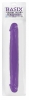 Basix 12in jelly double dong - purple