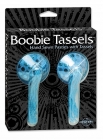 Boobie tassels hand sewn pasties w/tassels - blue