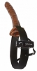 10in Hollow Strap On Chocolate Vib.