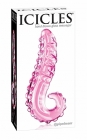 Icicles no. 24 hand blown glass massager - pink