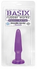 Basix 3.5in BeginnerS Butt Plug Purple