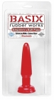 Basix 3.5in Beginner Butt Plug Red