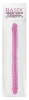Basix 18in Ribbed Double Dong Pink