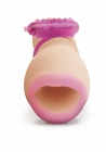 Vibrating Oral Squeeze Her Masturbator Beige Sex Toy Product