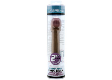 CyberSkin Vibrating Penis Extension 2in