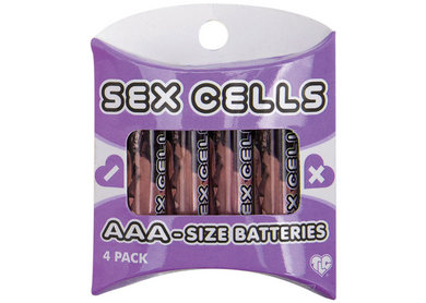 Sex Cells Aaa Size Batteries 4 Pack