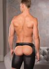 Zeus Wet Look Open Back Cut-A-Way Shorts L/xl Sex Toy Product