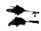 Alligator Clamp Black Feather Black Sex Toy Product