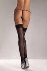 Black Sheer Backseam Stocking