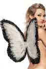 Feather Wings 19inX21in White and Black