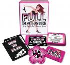Full Disclosure Game for Lovers Sex Toy Product