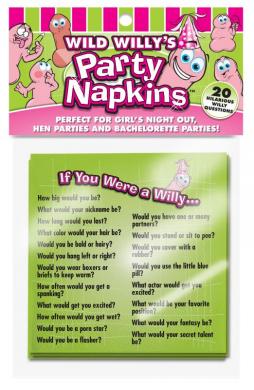 Wild Willy's Party Napkins Sex Toy Product