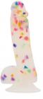 Addiction 100% Party Marty 7.5 In Frost & Confetti Sex Toy Product