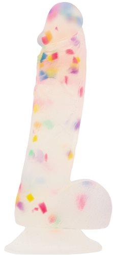 Addiction 100% Party Marty 7.5 In Frost & Confetti Sex Toy Product