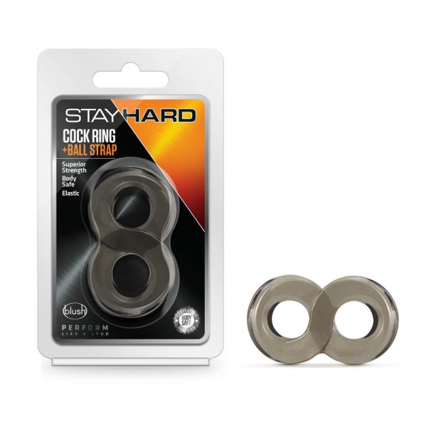 Stay Hard Cock Ring & Ball Strap Black Sex Toy Product