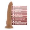 Dr Skin Silicone Dr Noah 8in Dildo Mocha Sex Toy Product Image 1