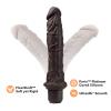 Dr. Skin Silicone Dr. Richard 9in Vibrating Dildo Brown Sex Toy Product Image 4