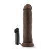Dr. Skin Dr. Throb 9.5 inches Vibrating Cock Suction Cup Brown Sex Toy Product Image 2