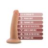 Dr. Skin Plus 5in Poseable Dildo Vanilla Sex Toy Product Image 2