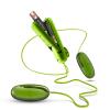 Double Pop Eggs Lime Green Vibrating Bullets Sex Toy Product Image 3
