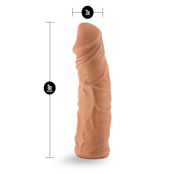 Lock On 8in Realistic Lock On Dildo Mocha Sex Toy Product