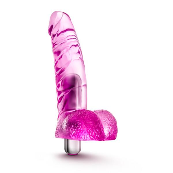 Naturally Yours Vibrating Ding Dong Pink Dildo Sex Toy Product