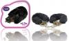 Playtime Cuffs Black Fur