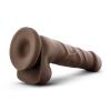 Dr Skin Basic 7 inches Chocolate Brown Dildo Sex Toy Product Image 4