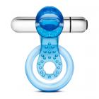 Stay Hard 10 Function Vibrating Tongue Ring Blue Sex Toy Product