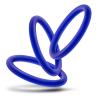 Performance VS1 Pure Premium Silicone Cockrings Medium Indigo Sex Toy Product Image 2