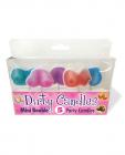 Dirty Boob Candles 5 Count Multi-Color Sex Toy Product