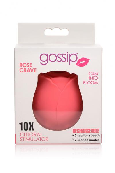 Gossip Rose 10x Suction Clit Stimulator Crave Sex Toy Product