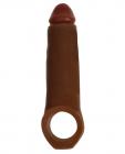 Jock Enhancer 2 inches Extender With Ball Strap Brown Sex Toy Product
