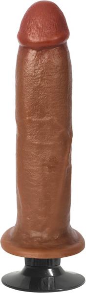 Jock Bareskin 8in Vibrating Latte Dildo Sex Toy Product