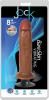 Jock Bareskin 8in Vibrating Latte Dildo Sex Toy Product Image 2