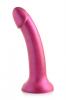 Simply Sweet 7 In Metallic Silicone Dildo Pink Sex Toy Product Image 1