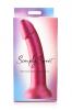 Simply Sweet 7 In Metallic Silicone Dildo Pink Sex Toy Product Image 2