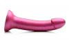 Simply Sweet 7 In Metallic Silicone Dildo Pink Sex Toy Product Image 3