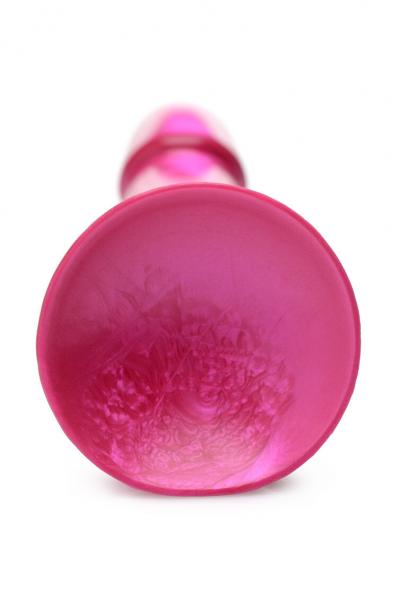 Simply Sweet 7 In Metallic Silicone Dildo Pink Sex Toy Product