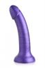 Simply Sweet 7 In Metallic Silicone Dildo Purple Sex Toy Product Image 1