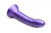 Simply Sweet 7 In Metallic Silicone Dildo Purple Sex Toy Product Image 3